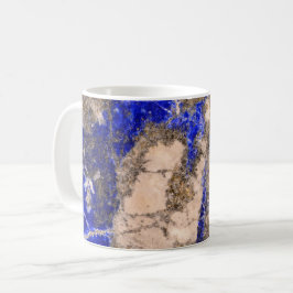 Abstracte Lapis Lazuli Blue Granite, blauwe marmer Koffiemok