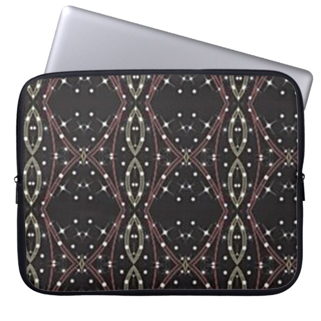 Abstracte laptophoes met Starlight-lint Laptop Sleeve (Voorkant)
