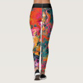 Abstracte Lava Leggings (Achterkant)