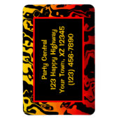 Abstracte Lava Swirl Magneet (Verticaal)