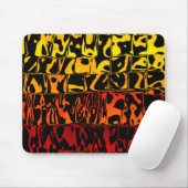 Abstracte Lava Swirl Squared Muismat (Met muis)