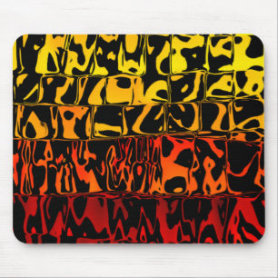 Abstracte Lava Swirl Squared Muismat