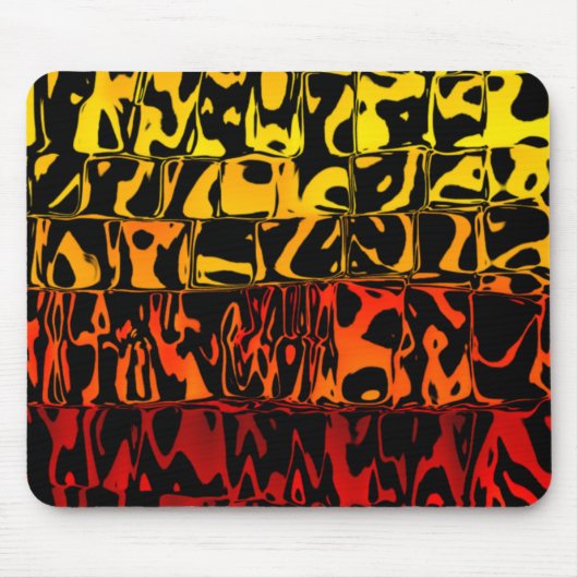 Abstracte Lava Swirl Squared Muismat (Voorkant)