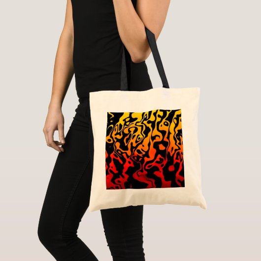 Abstracte Lava Swirl Tote Bag (Voorkant (product))