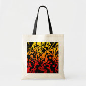 Abstracte Lava Swirl Tote Bag (Voorkant)