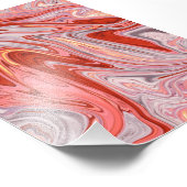 Abstracte lave verf | Beste abstracte meesterwerk Foto Afdruk (Hoek)