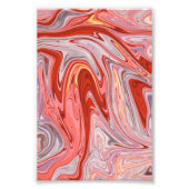 Abstracte lave verf | Beste abstracte meesterwerk Foto Afdruk (Voorkant)