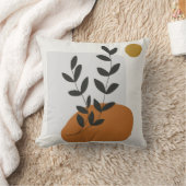 Abstracte Leaf Illustration Art Kussen (Deken)