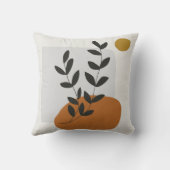 Abstracte Leaf Illustration Art Kussen (Achterkant)