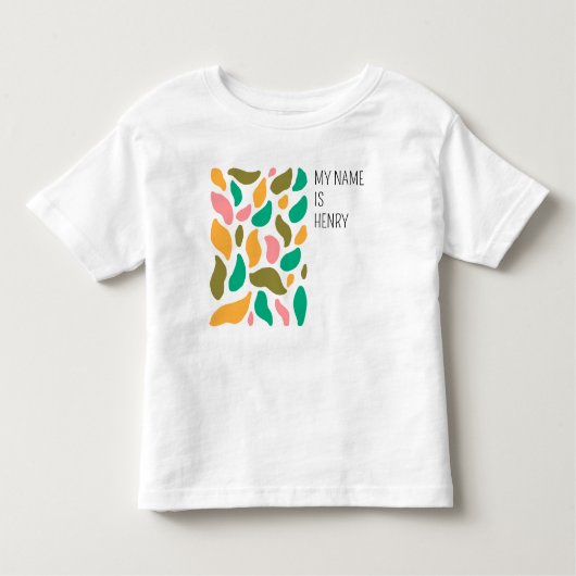 Abstracte Leaf Pattern Peuter T-shirts (Voorkant)