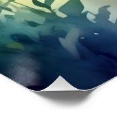 Abstracte Leaf Poster Achtergrond Behang Tree Art (Hoek)