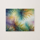 Abstracte Leaf Poster Achtergrond Behang Tree Art Legpuzzel (Horizontaal)