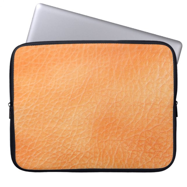 Abstracte lederen achtergrond, accessoires laptop sleeve (Voorkant)