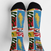 Abstracte lederen Sokken (Top)