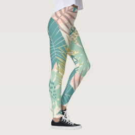 Abstracte lederpatroonleggings leggings