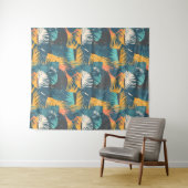 Abstracte lederpatroontapisserieën wandkleed (In Situ (horizontaal))