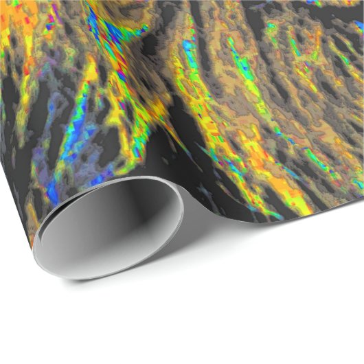 abstracte leeuw cadeaupapier (Rol Hoek)