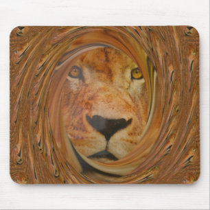 Abstracte Leeuw Safari Kunstprint Muismat