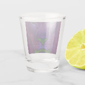 Abstracte leeuw shot glas (Achterkant)