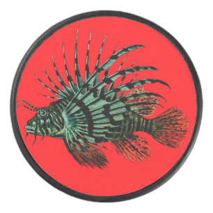 Abstracte leeuwen Hockey Puck