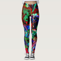Abstracte legging met explosie, chromatisch abstra