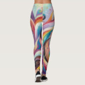 Abstracte Leggings (Achterkant)
