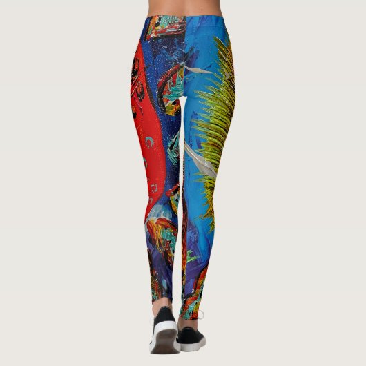 Abstracte leggings (Achterkant)