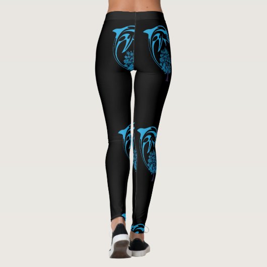 Abstracte Leggings Dolphin (Achterkant)