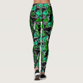 Abstracte leggings, geometrische, driehoeken, geom leggings (Achterkant)