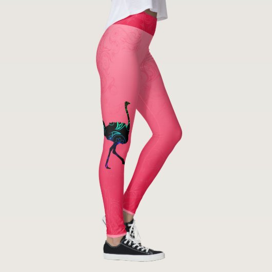 Abstracte Leggings in Ostrich (Rechts)