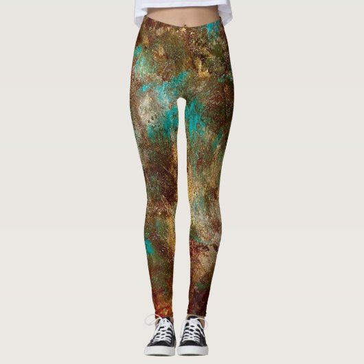 Abstracte Leggings koper (Voorkant)