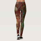 Abstracte Leggings koper (Achterkant)