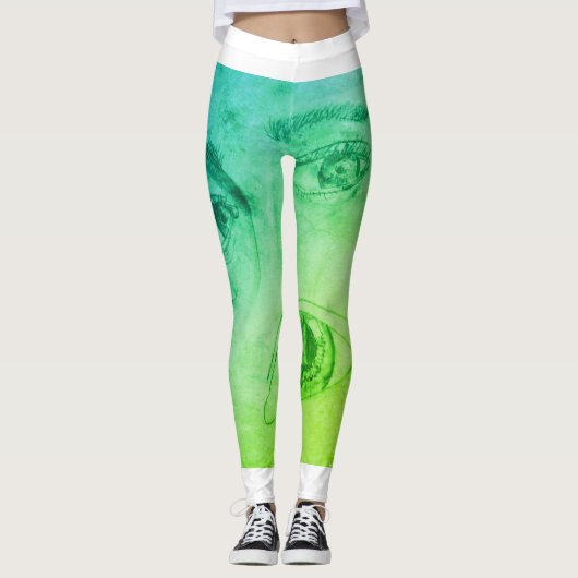 Abstracte leggings Ujjain (Voorkant)