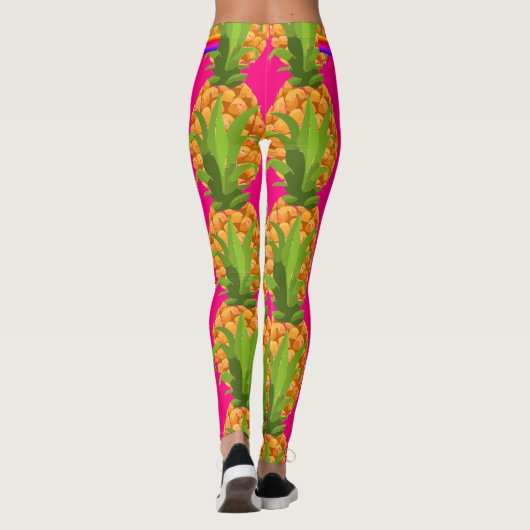 Abstracte Leggings van de zoete roze liefde (Achterkant)