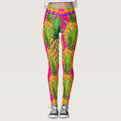 Abstracte Leggings van de zoete roze liefde (Voorkant)