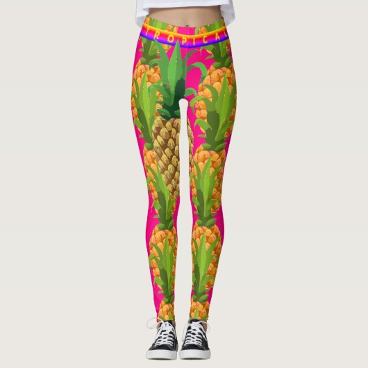 Abstracte Leggings van de zoete roze liefde (Voorkant)