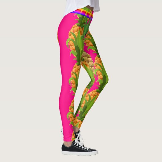 Abstracte Leggings van de zoete roze liefde (Rechts)