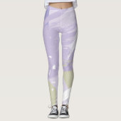 Abstracte leggings van het patroon van de Slag van (Voorkant)