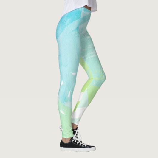 Abstracte leggings van het patroon van de Slag van (Rechts)