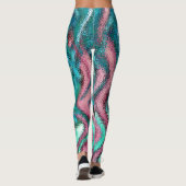 Abstracte leggings van kunstenaar Kevin Dailey. (Achterkant)