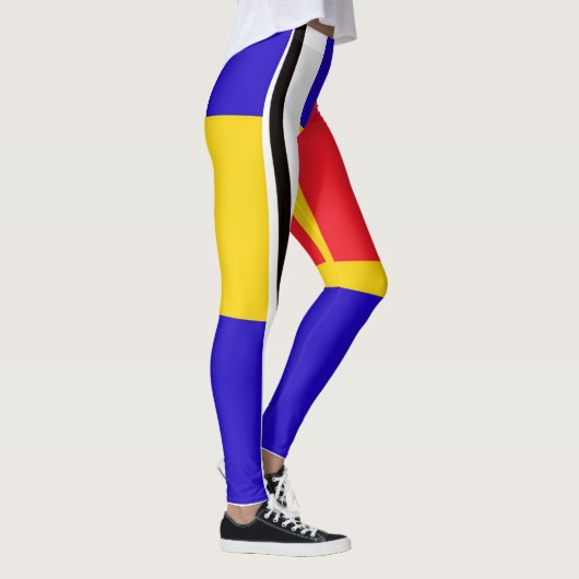 Abstracte Leggings van Piet Mondrian Geïnspireerde (Rechts)