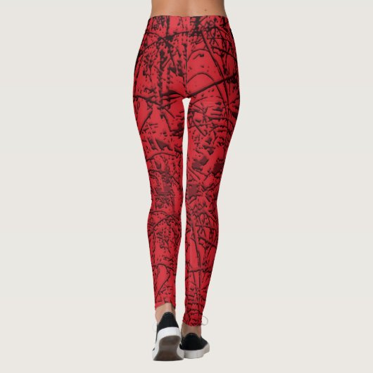 Abstracte leggings van Red Grass (Achterkant)