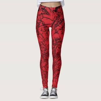 Abstracte leggings van Red Grass