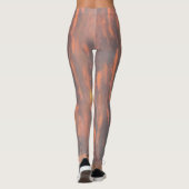 Abstracte Leggings voor All-Over Print Peach Grey  (Achterkant)