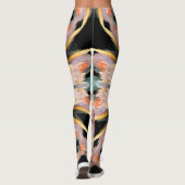 Abstracte leggings voor bloemen (Achterkant)
