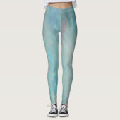 Abstracte leggings voor de blauwe smog (Voorkant)