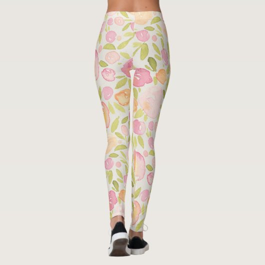 Abstracte Leggings voor het Floral-ontwerp van het (Achterkant)