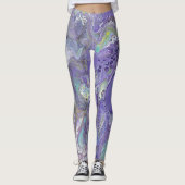 Abstracte Leggings voor lavendel en pasta - "Naomi (Voorkant)