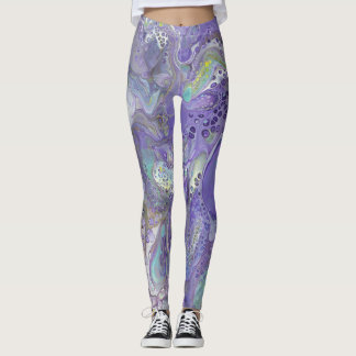 Abstracte Leggings voor lavendel en pasta - "Naomi