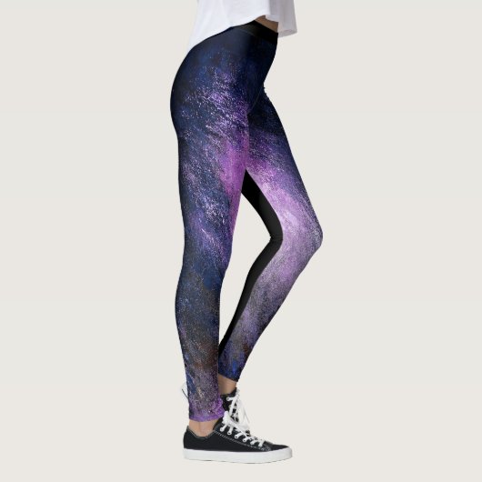 Abstracte Leggings voor lavender en blauw (Rechts)